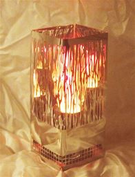 Artificial Flame Lighting Vine Square Brazier